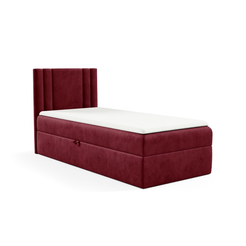 Lineo mini bed with a storage compartment in nan fabric - Comfort and functionality in one! Lineo mini bed with a storage compartment in nan fabric - Comfort and functionality in one!