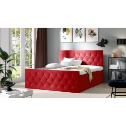 Zoren Lux continental bed with a storage container for bedding, fabric Alove 34