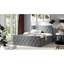 Zoren Lux continental bed with a bedding container, fabric Alove 14