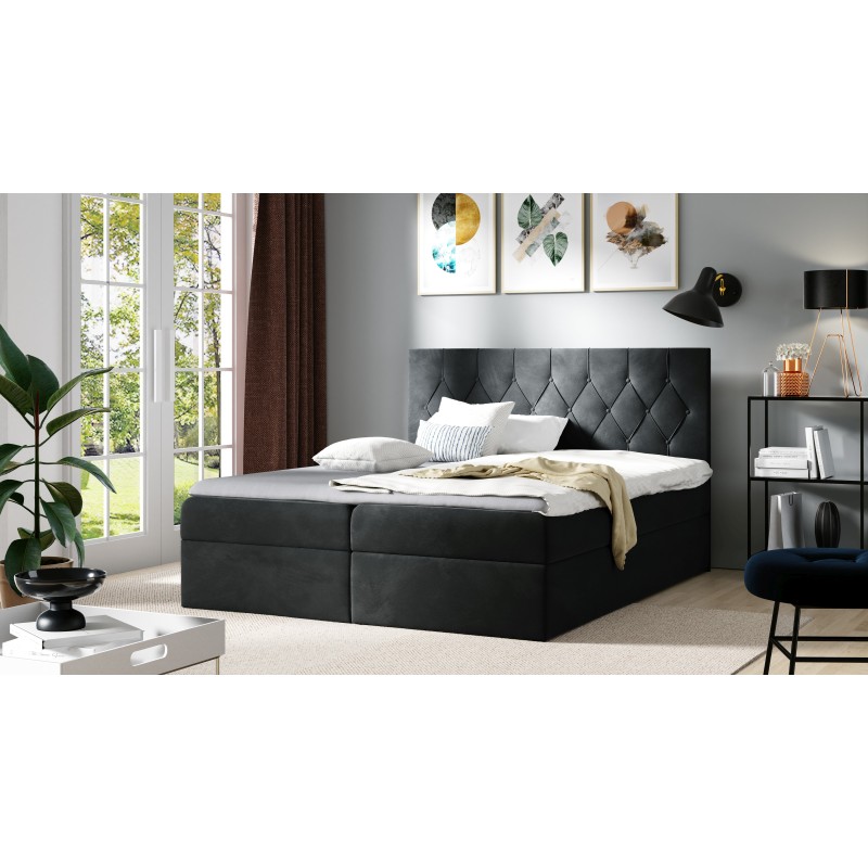Continental bed Zoren with bedding storage fabric Alove 15 Continental bed Zoren with bedding storage fabric Alove 15