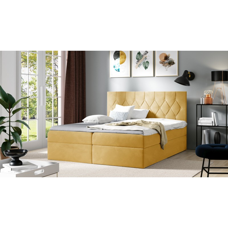 Kontinentalbett Zoren mit Bettkasten Stoff Alove 7 Kontinentalbett Zoren mit Bettkasten Stoff Alove 7