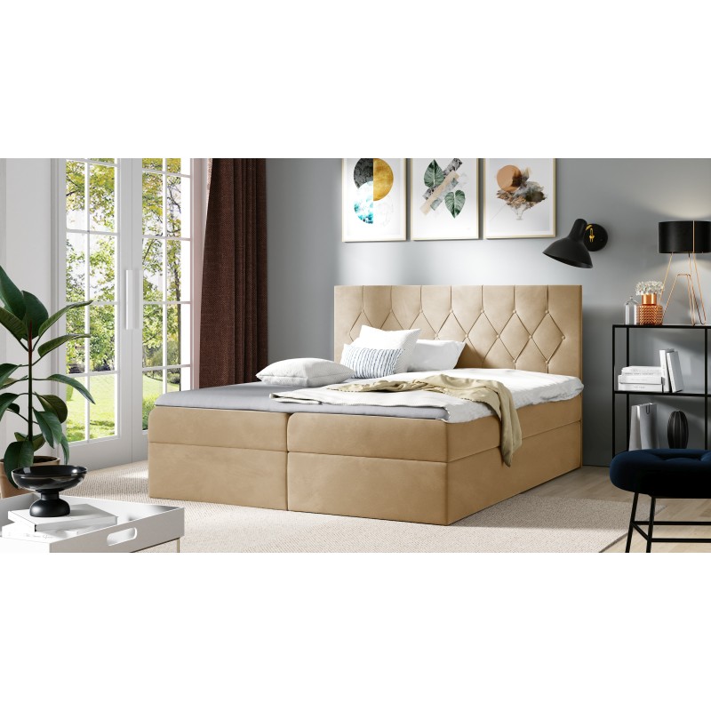 Zoren continental bed with a storage compartment for bedding, fabric Alove 5 Zoren continental bed with a storage compartment for bedding, fabric Alove 5