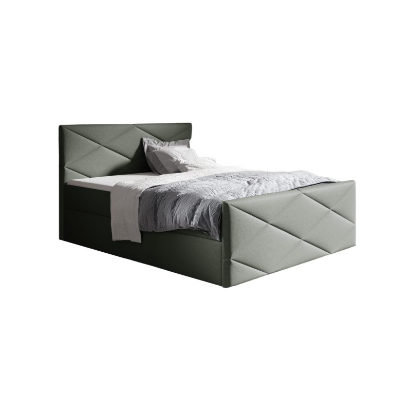 Luvero Lux continental bed with a storage container for bedding, Rico 23 fabric Luvero Lux continental bed with a storage container for bedding, Rico 23 fabric
