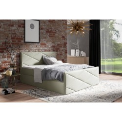 Luvero Lux continental bed with bedding storage, fabric Rico 20