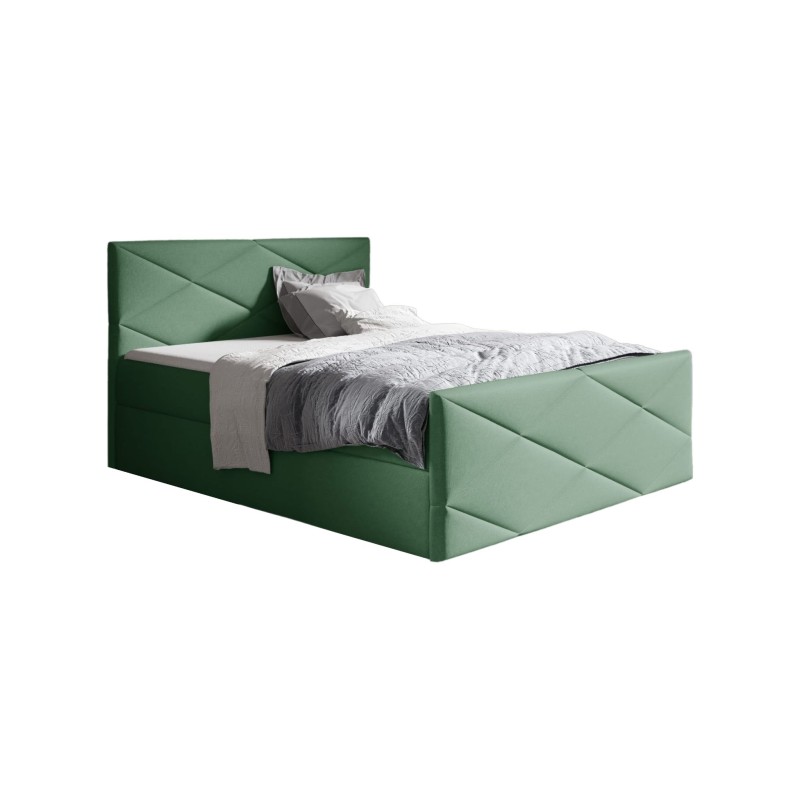 Luvero Lux continental bed with a bedding storage compartment, fabric Rico 18 Luvero Lux continental bed with a bedding storage compartment, fabric Rico 18