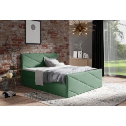 Luvero Lux continental bed with a bedding storage compartment, fabric Rico 18