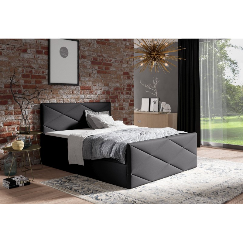 Luvero Lux continental bed with a bedding container, fabric Rico 13 Luvero Lux continental bed with a bedding container, fabric Rico 13