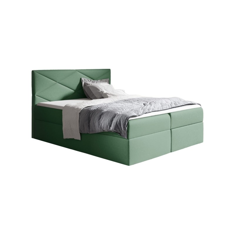 Luvero continental bed with a bedding storage compartment, fabric Rico 18 Luvero continental bed with a bedding storage compartment, fabric Rico 18