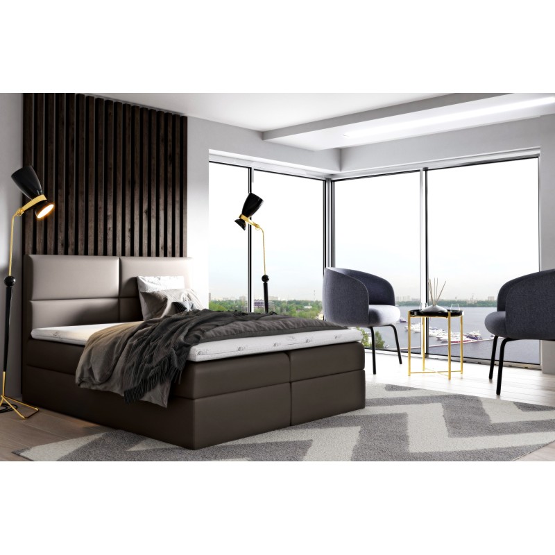 Voltar continental bed with bedding storage, fabric Soft 24 Voltar continental bed with bedding storage, fabric Soft 24