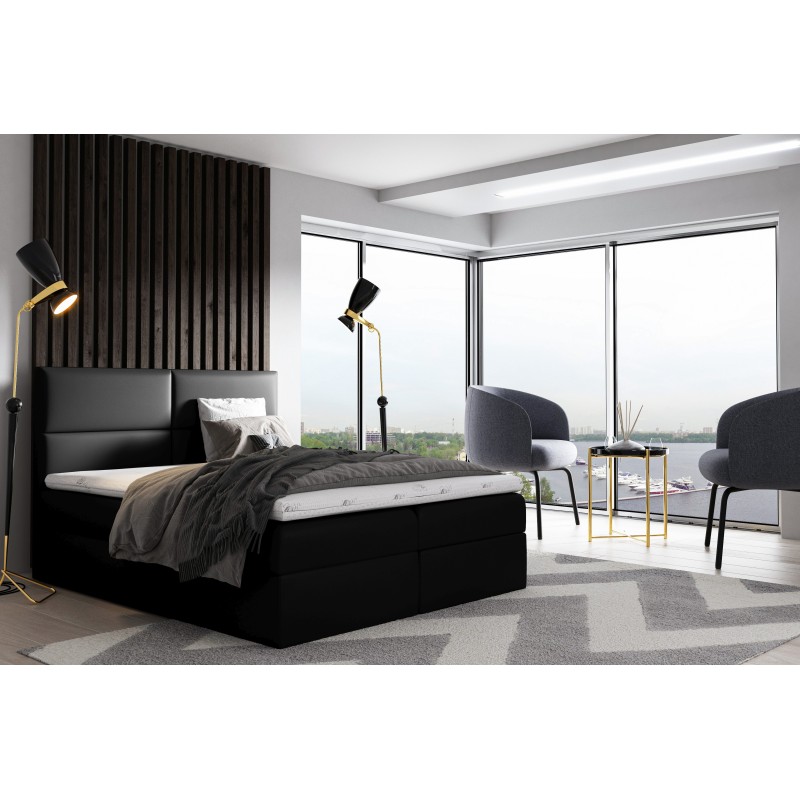 Voltar continental bed with storage for bedding, fabric Soft 11 Voltar continental bed with storage for bedding, fabric Soft 11