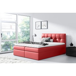 Nevalo continental bed with a bedding container, fabric Soft 10a