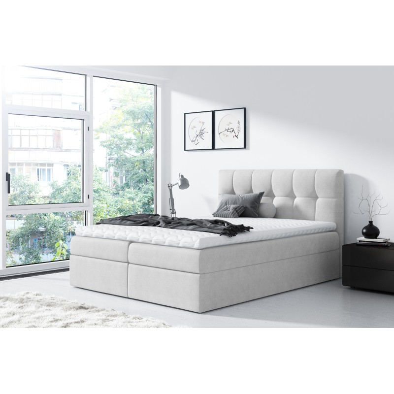 Continental bed Nevalo with bedding storage fabric Soro 83 Continental bed Nevalo with bedding storage fabric Soro 83