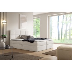 Feron continental bed with a bedding storage container, fabric Fresh 01