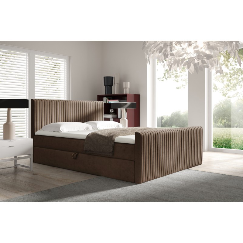 Elven continental bed with a bedding container, Fresh 4 fabric Elven continental bed with a bedding container, Fresh 4 fabric