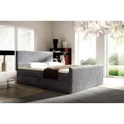 Elven continental bed with a storage container for bedding, fabric Fresh 32