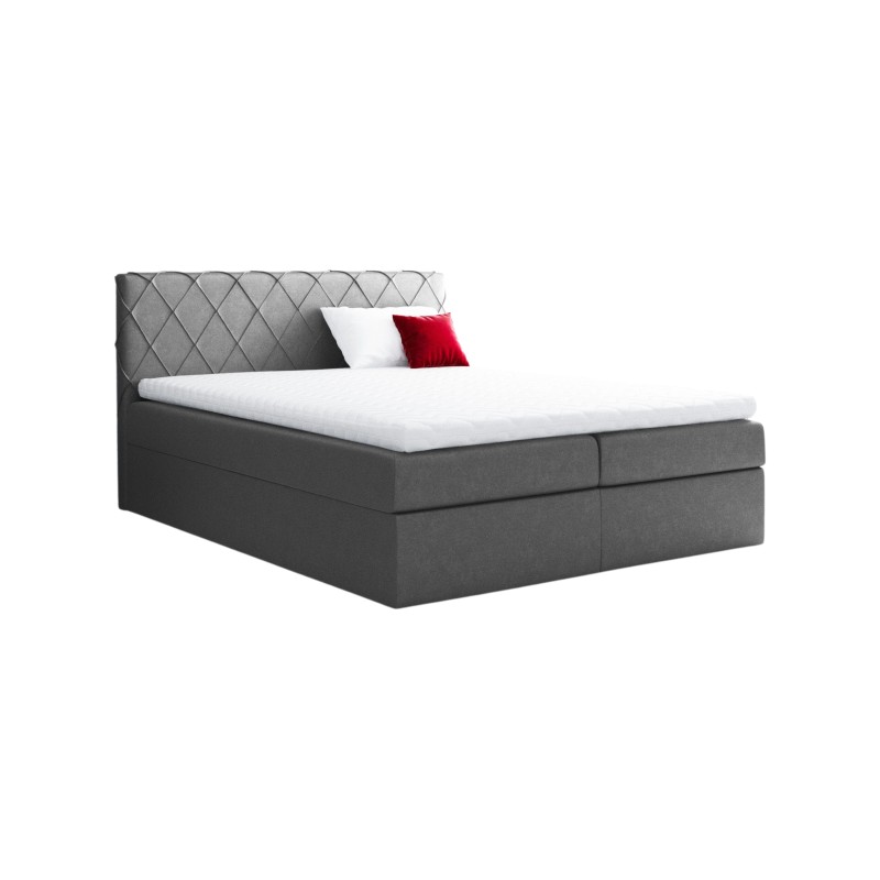 Rinovo continental bed with a bedding container, fabric Riviera 91 Rinovo continental bed with a bedding container, fabric Riviera 91