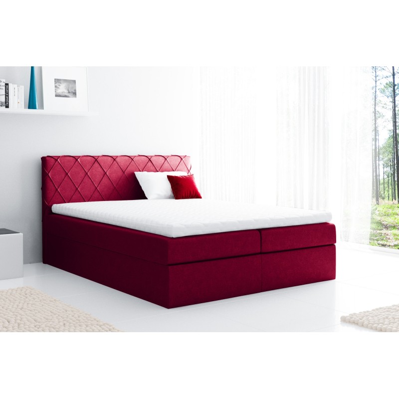 Rinovo continental bed with a bedding container, fabric Riviera 61 Rinovo continental bed with a bedding container, fabric Riviera 61