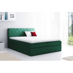 Rinovo continental bed with bedding storage in Riviera 38 fabric