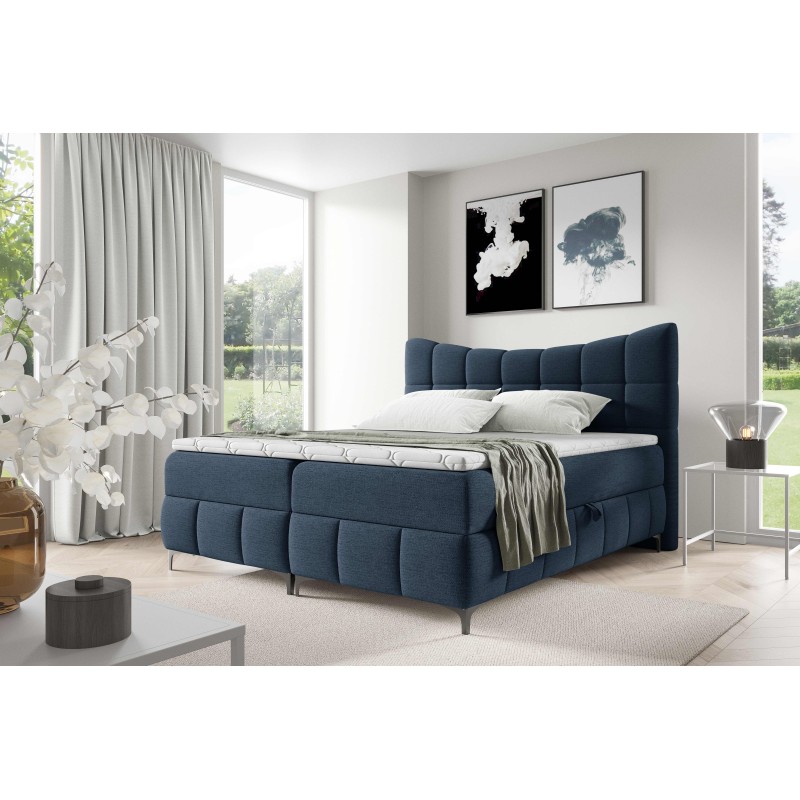 Continental bed Orivo with bedding storage fabric Aragon 79 Continental bed Orivo with bedding storage fabric Aragon 79