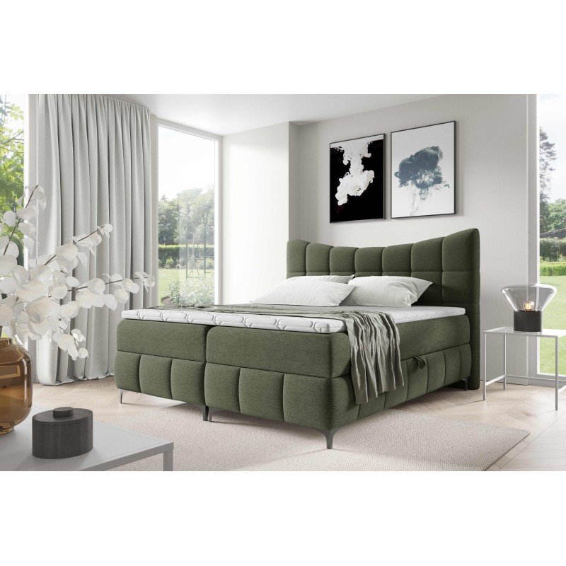 Cama continental Orivo con contenedor para ropa de cama tejido Aragon 39 Cama continental Orivo con contenedor para ropa de cama tejido Aragon 39