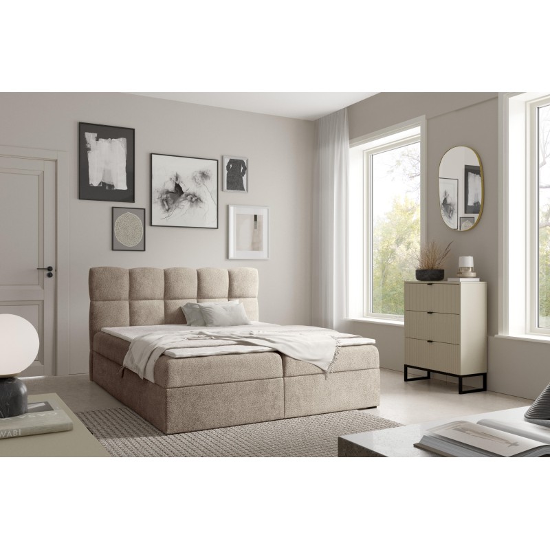 Cama continental Orivo con contenedor para ropa de cama tejido Coral 50 Cama continental Orivo con contenedor para ropa de cama tejido Coral 50
