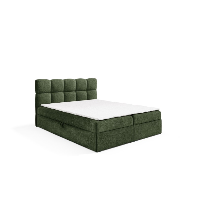 Orivo continental bed with bedding storage fabric Coral 20 Orivo continental bed with bedding storage fabric Coral 20