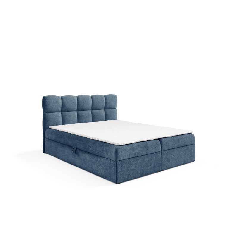 Orivo continental bed with a bedding storage compartment, fabric Coral 10 Orivo continental bed with a bedding storage compartment, fabric Coral 10