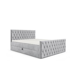 Velar continental bed with a storage compartment for bedding, fabric Fresh 01 Velar continental bed with a storage compartment for bedding, fabric Fresh 01