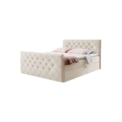 Nomero continental bed with a bedding storage container, fabric Riviera 21 Nomero continental bed with a bedding storage container, fabric Riviera 21