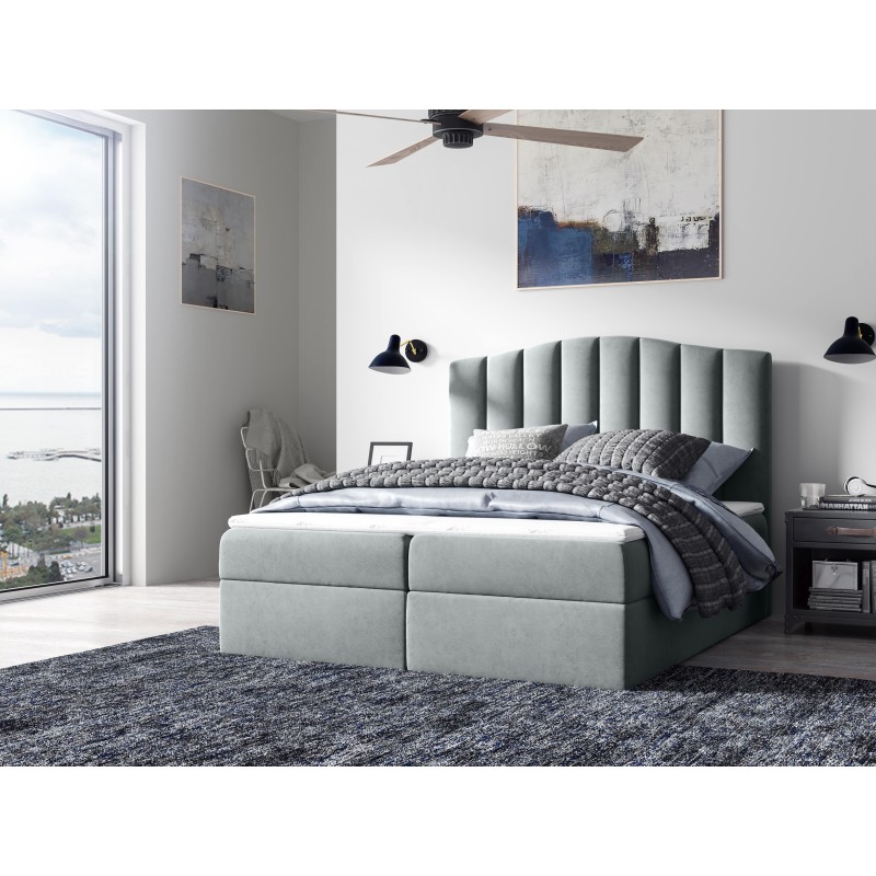 Aravio continental bed with a storage compartment for bedding, fabric Casablanca 2314 Aravio continental bed with a storage compartment for bedding, fabric Casablanca 2314