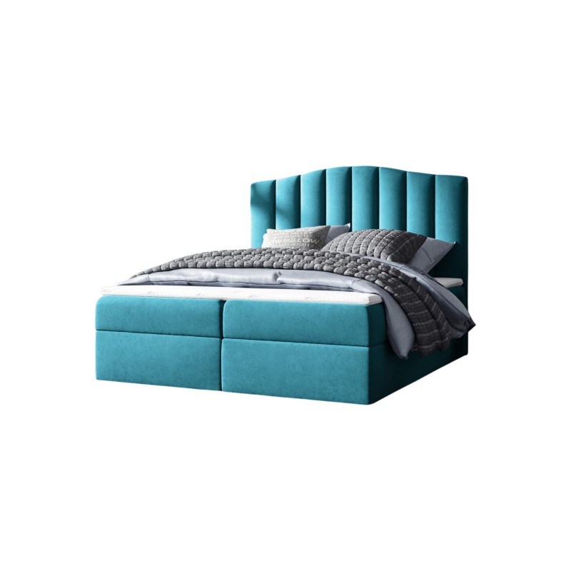 Continental bed Aravio with storage for bedding, fabric Casablanca 2313 Continental bed Aravio with storage for bedding, fabric Casablanca 2313