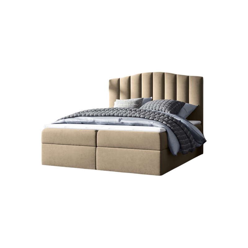 Continental bed Aravio with bedding storage, fabric Casablanca 2303 Continental bed Aravio with bedding storage, fabric Casablanca 2303