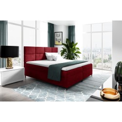 Tevron continental bed with a bedding storage container, Fresh 8 fabric