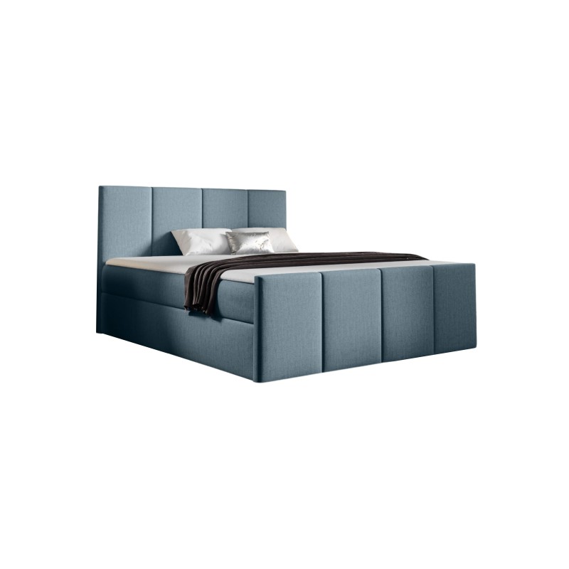 Ulvaro continental bed with bedding storage, fabric Monolith 72 Ulvaro continental bed with bedding storage, fabric Monolith 72