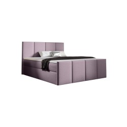 Ulvaro continental bed with a bedding storage compartment, Monolith 62 fabric Ulvaro continental bed with a bedding storage compartment, Monolith 62 fabric