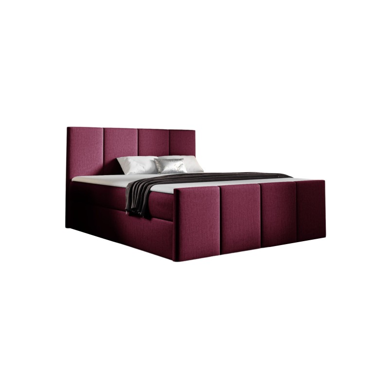 Ulvaro continental bed with a storage compartment in Monolith 59 fabric Ulvaro continental bed with a storage compartment in Monolith 59 fabric