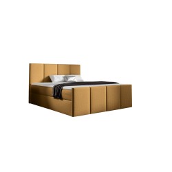 Ulvaro continental bed with a bedding container, Monolith 48 fabric Ulvaro continental bed with a bedding container, Monolith 48 fabric