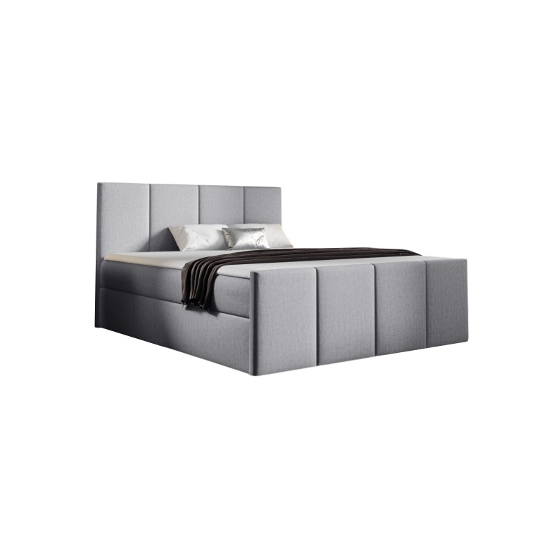 Ulvaro continental bed with storage for bedding, fabric Monolith 84 Ulvaro continental bed with storage for bedding, fabric Monolith 84