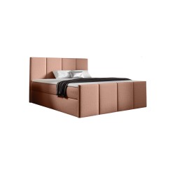 Ulvaro continental bed with storage for bedding, fabric Monolith 61 Ulvaro continental bed with storage for bedding, fabric Monolith 61