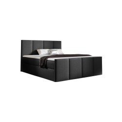 Ulvaro continental bed with a storage container for bedding, fabric Inari 100. Ulvaro continental bed with a storage container for bedding, fabric Inari 100.