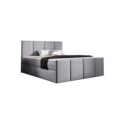 Ulvaro continental bed with a bedding container, fabric Inari 91 Ulvaro continental bed with a bedding container, fabric Inari 91