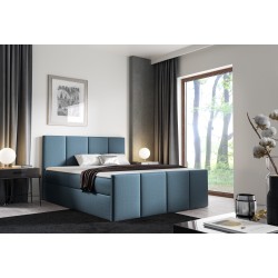 Ulvaro continental bed with a storage container for bedding, fabric Inari 87