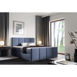 Continental bed Ulvaro with bedding storage, fabric Inari 81