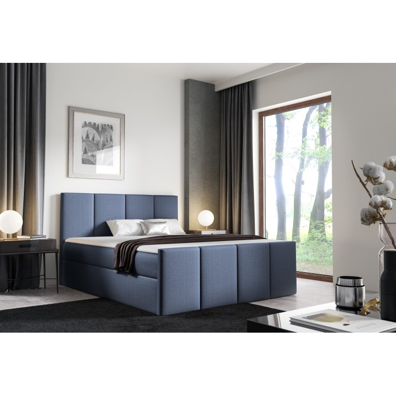 Continental bed Ulvaro with bedding storage, fabric Inari 81 Continental bed Ulvaro with bedding storage, fabric Inari 81