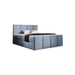 Ulvaro continental bed with a storage box for bedding, fabric Inari 72 Ulvaro continental bed with a storage box for bedding, fabric Inari 72