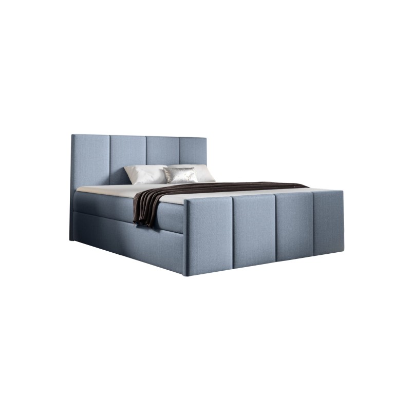 Ulvaro continental bed with a storage box for bedding, fabric Inari 72 Ulvaro continental bed with a storage box for bedding, fabric Inari 72