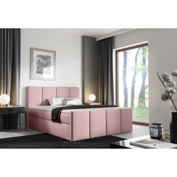 Ulvaro continental bed with a bedding container, fabric Inari 52
