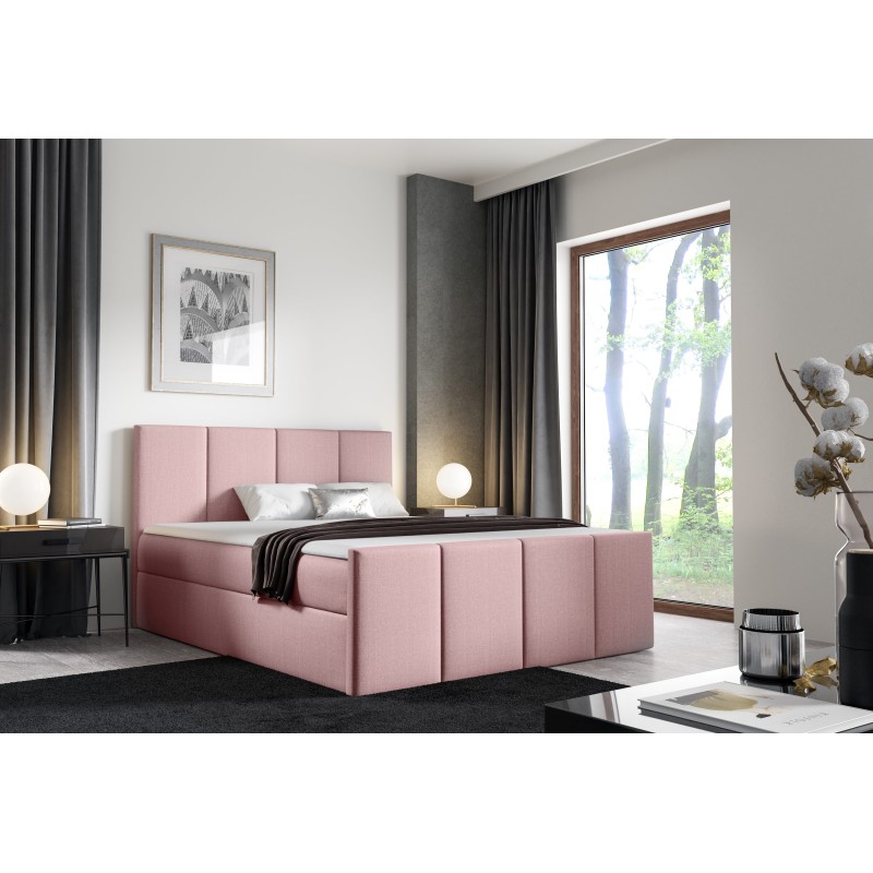 Ulvaro continental bed with a bedding container, fabric Inari 52 Ulvaro continental bed with a bedding container, fabric Inari 52