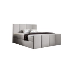 Ulvaro continental bed with storage for bedding, fabric Inari 22 Ulvaro continental bed with storage for bedding, fabric Inari 22