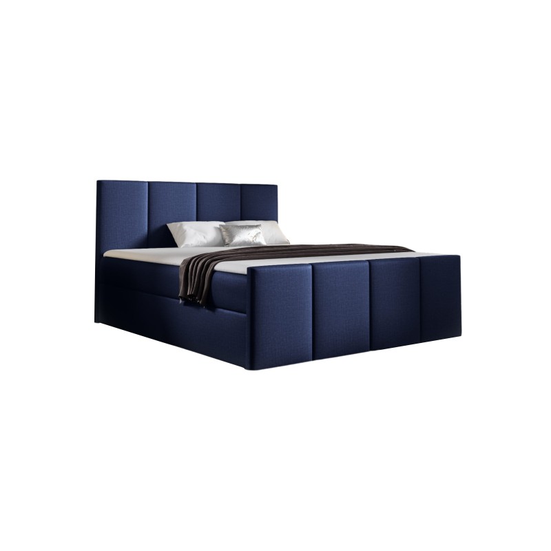Ulvaro continental bed with a bedding storage container, fabric Fancy 79 Ulvaro continental bed with a bedding storage container, fabric Fancy 79